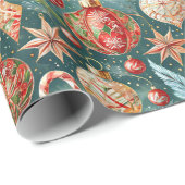 Urlaubsmuster Geschenkpapier (Rolleneckpunkt)