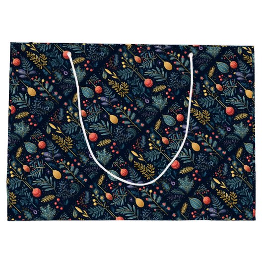 Urlaubsmuster Große Geschenktüte (Rückseite)