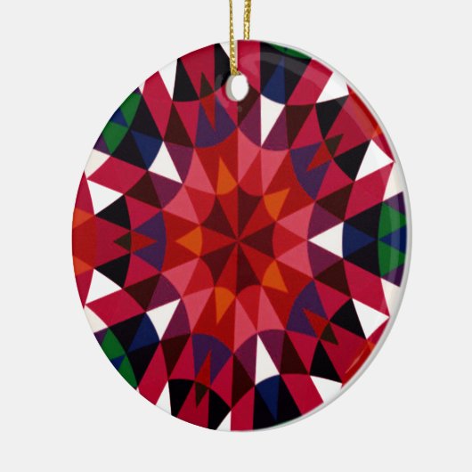 Urlaubsmuster Keramik Ornament (Links)