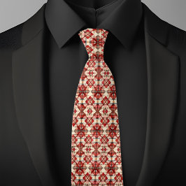 Urlaubsmuster Raute Necktie Krawatte