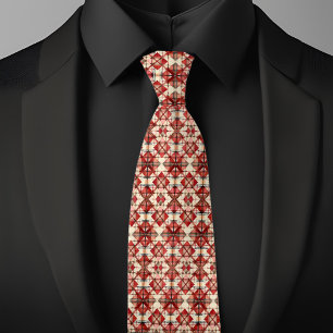 Urlaubsmuster Raute Necktie Krawatte
