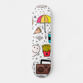 Urlaubsmuster Skateboard (Vorderseite)