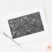 Urlaubsornamente Rechteckiger Aufkleber (Umschlag)