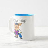 Urlaubsort Zweifarbige Tasse (Vorderseite Links)