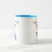 Urlaubsort Zweifarbige Tasse (Mittel)