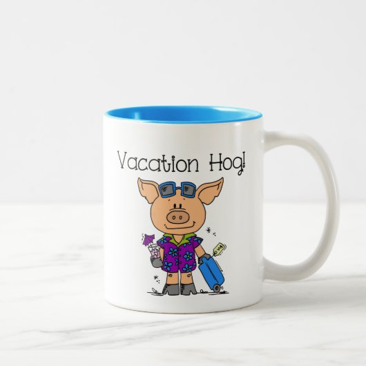 Urlaubsort Zweifarbige Tasse (Rechts)