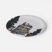 Urlaubsorte Pappteller (Schrägansicht)