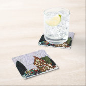 Urlaubsorte Rechteckiger Pappuntersetzer (Vor Ort)