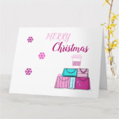 Urlaubspakete Frohe Weihnachten Karte (Gelbe Blume)