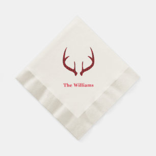 Urlaubspapier Napkins-Karierte Hirschfeinde Napkin Serviette