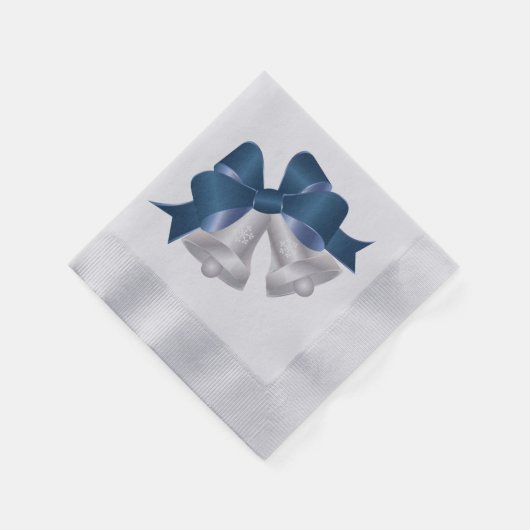 Urlaubspapier Napkins-Silver Bells Serviette (Ecke)