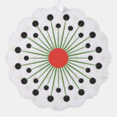 Urlaubspapier Ornament Karte (Rückseite)