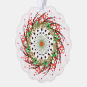 Urlaubspapier Ornament Karte (Links)