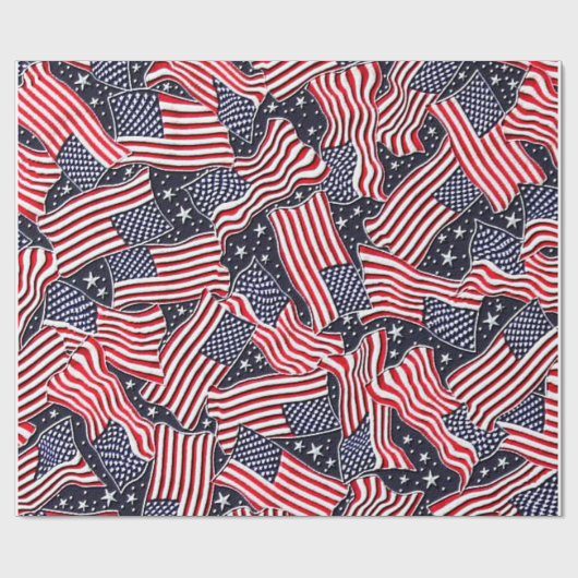 Urlaubspapier vom 4. Juli Geschenkpapier (Flach)