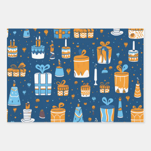 Urlaubspapier von Hannukah Geschenkpapier Set