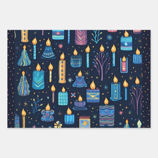 Urlaubspapier von Hannukah Geschenkpapier Set (Vorderseite)