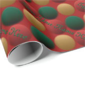 Urlaubspapier zum Personalisierten Wrapping Geschenkpapier (Rolleneckpunkt)