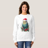 Urlaubsparadies in Weihnachtsmannmütze Sweatshirt (Vorne ganz)