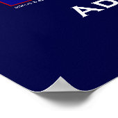 Urlaubspenster (Geben Sie Ihren Firmennamen ein) Poster (Ecke)