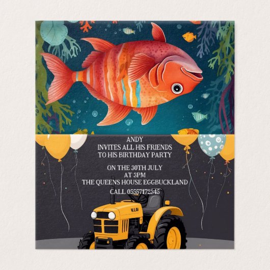 Urlaubspostkarte (Außenseite Aufgefaltet)