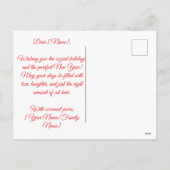 Urlaubspostkarte Feiertagspostkarte (Rückseite)