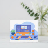 Urlaubspostkarte Feiertagspostkarte (Stehend Vorderseite)