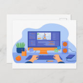 Urlaubspostkarte Feiertagspostkarte (Vorne/Hinten)