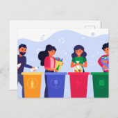 Urlaubspostkarte Feiertagspostkarte (Vorne/Hinten)