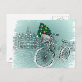 Urlaubspostkarte mit Ferienbaum Feiertagspostkarte (Vorne/Hinten)