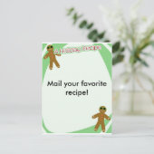 Urlaubsreecipe Feiertagspostkarte (Stehend Vorderseite)