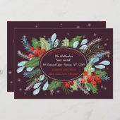 Urlaubsreisekarte Einladung (Vorne/Hinten)