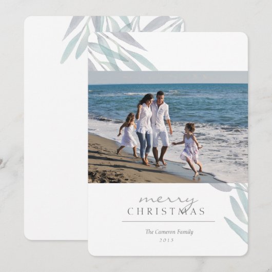 Urlaubssage Feiertagskarte (Vorne/Hinten)