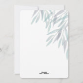 Urlaubssage Feiertagskarte (Rückseite)