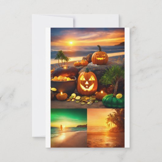 Urlaubssaison Dankeskarte (Rückseite)