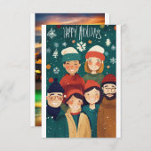 Urlaubssaison Dankeskarte (Vorne/Hinten)