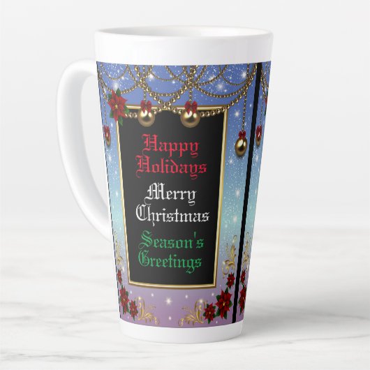 Urlaubssaison Dekorationen Blue Frame Milchtasse (Linke Ecke)