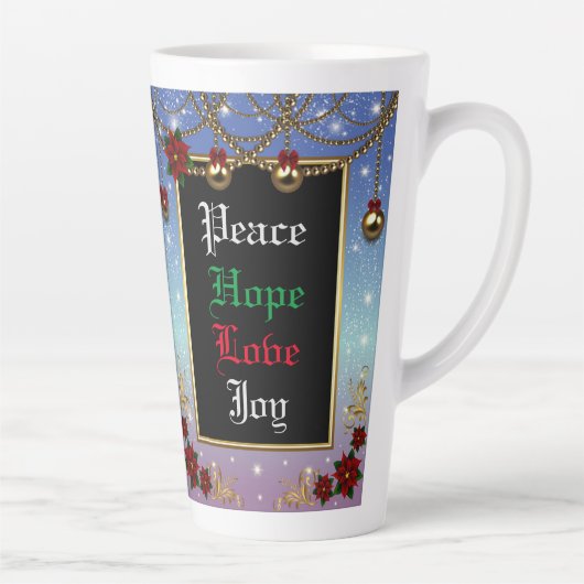 Urlaubssaison Dekorationen Blue Frame Milchtasse (Rechts)