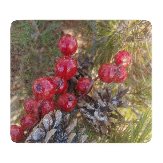 Urlaubssaison dekorativ schneidebrett (Vorderseite)