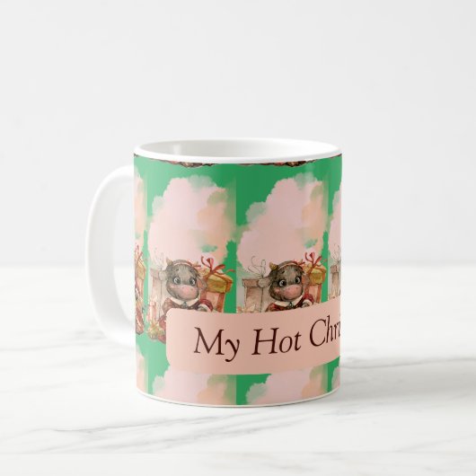 Urlaubssaison Grün trinken Kaffeetasse (Vorderseite Links)