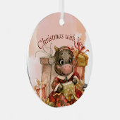 Urlaubssaison Ornament Aus Metall (Vorderseite Rechts)