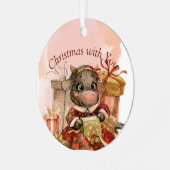 Urlaubssaison Ornament Aus Metall (Vorderseite links)