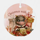 Urlaubssaison Ornament Aus Metall (Vorderseite)