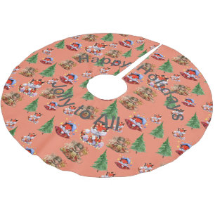 Urlaubssaison Polyester Weihnachtsbaumdecke