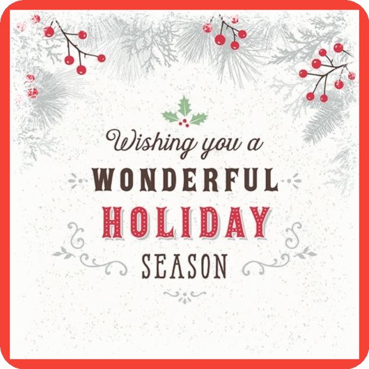 Urlaubssaison Quadratischer Aufkleber