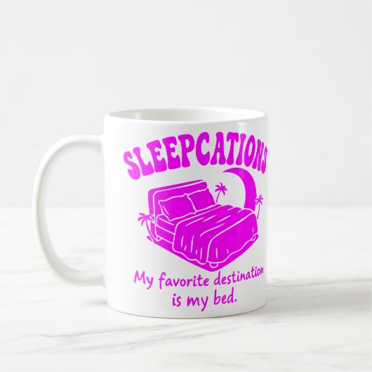 Urlaubsschlaf Kaffeetasse (Links)