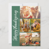 Urlaubsskripte glücklich dank Fotokarte Feiertagskarte (Vorderseite)