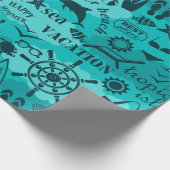 Urlaubssommer Geschenkpapier (Ecke)