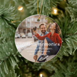 Urlaubsspeicher Sentimental Foto Keepake Keramik Ornament