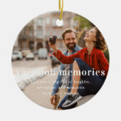 Urlaubsspeicher | Sentimental Foto Keepake Keramik Ornament (Vorne)