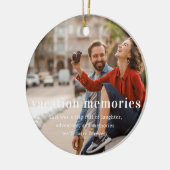 Urlaubsspeicher | Sentimental Foto Keepake Keramik Ornament (Links)